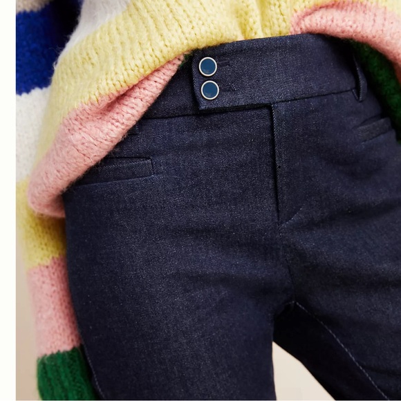 Anthropologie Essential Slim ankle trim trouser excellent condition size 8 - Picture 3 of 16